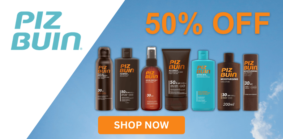 50% Off Piz Buin SPF and AfterSun